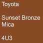 Preview: Toyota, Sunset Bronze Mica, 4U3.